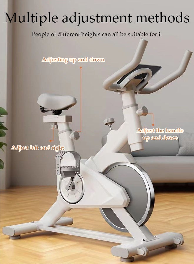 Spides Exercise Bikes Stationary Bikes with Adjustable Magnetic Resistance Curved Handlebar Silent Indoor Cycling Bike Height Adjustable Seat Spinning Bike 150 KG Loading Capacity Exercise Bikes for Home Fitness Cycle Spin Bike - Image 2